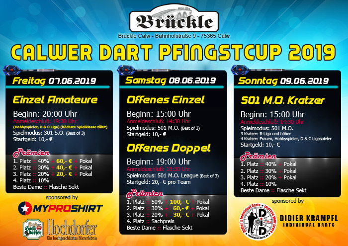 Calwer Dart Pfingstcup 2019